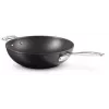 Le Creuset Toughened Non-Stick wok 30 cm musta/hopea