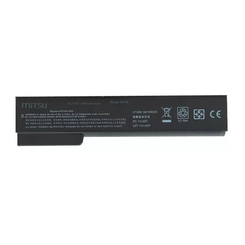Akku HP EliteBook 8460p, 8460w 4400 mAh (48 Wh) 10,8 - 11,1 volttia