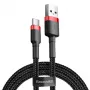 Baseus Cafule USB-C-kaapeli 2 A 3 m (musta+punainen)