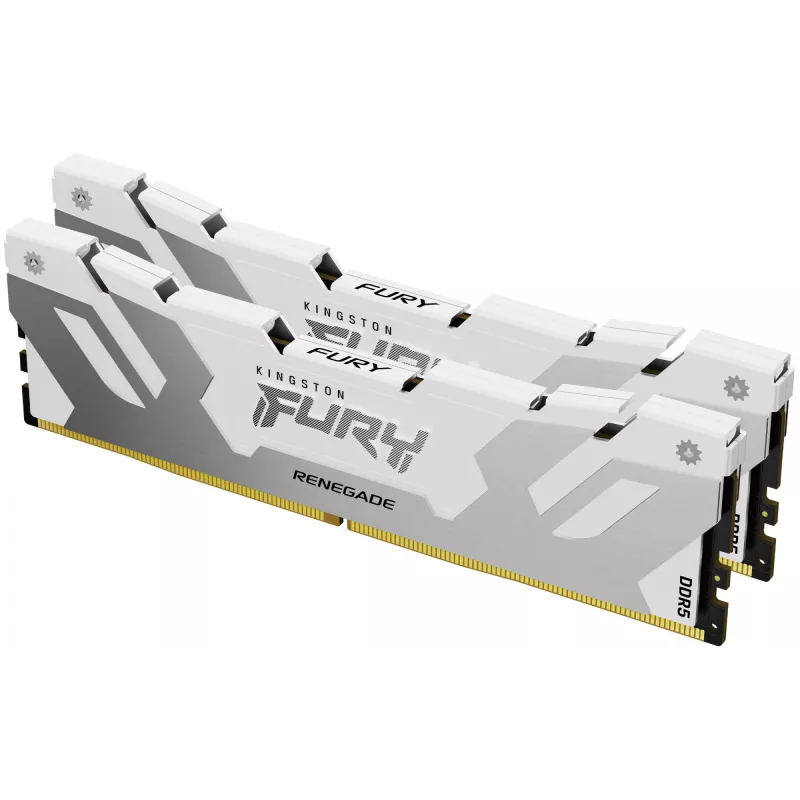 DIMM 32 GB DDR5-6400 (2x 16 GB) Dual-Kit, Memory White, KF564C32RWK2-32, Renegade, INTEL XMP