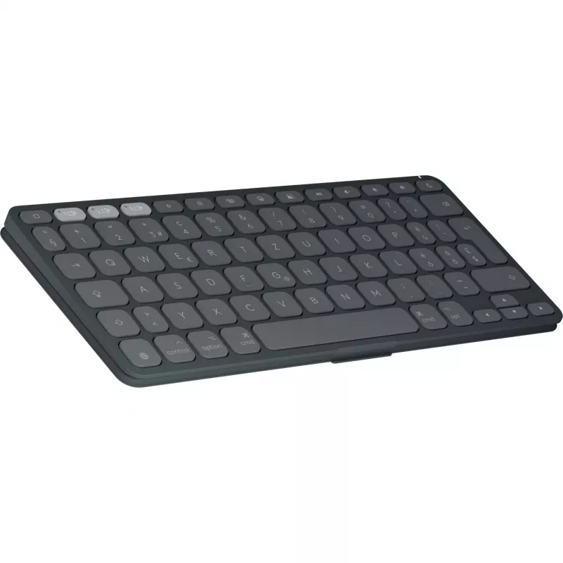 Logitech Keys-To-Go 2 iPadille – näppäimistö – sisäänrakennettu kansi – langaton – Bluetooth LE – QWERTZ – sveitsiläinen asettelu – Graphite (920-013008)
