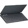 Logitech Keys-To-Go 2 iPadille – näppäimistö – sisäänrakennettu kansi – langaton – Bluetooth LE – QWERTZ – sveitsiläinen asettelu – Graphite (920-013008)