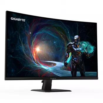 GIGABYTE GS32QCA 31,5 QHD kaareva pelinäyttö - 2560 x 1440, 180 Hz, 1 ms, 250 cd/m², FreeSync, HDR Ready, HDMI 2.0, Displayport 1.4
