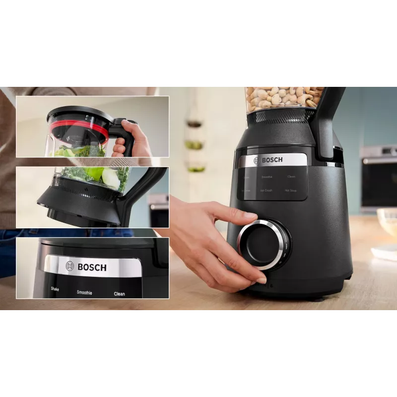 Bosch Serie 6 MMB6652B tehosekoitin 2 L pöytätehosekoitin 1800 W musta