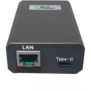 Microconnect POEINJ-25W-USBC - Gigabit Ethernet - 1000 Mbit/s - IEEE 802.3,IEEE 802.3ab,IEEE 802.3u - Cat5,Cat5e,Cat6,Cat6a - 100 m - musta (POEINJ-25W-USBC)