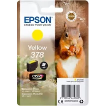 Epson 378 - 4,1 ml - keltainen - alkuperäinen - blisteri RF- / akustisella hälytysäänellä