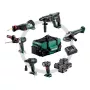 METABO Set COMBO 18V 6.1 (SB18LTX +SSW18LTX300BL +KH18LTX24 +W18L9-125QUICK +SSEP18LT +ULA) 4x4,0Ah laukku
