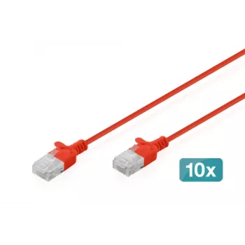 Digitus DK-1618-010S-R-10 Ethernet-patch-kaapeli punainen