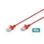 Digitus DK-1618-010S-R-10 Ethernet-patch-kaapeli punainen