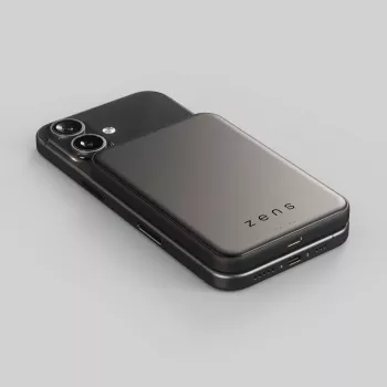 ZENS Pro 2 Semi Solid State varavirtalähde - magneettinen varavirtalähde 10000 mAh yhteensopiva MagSafen ja Qi2.2 25W kanssa (musta)