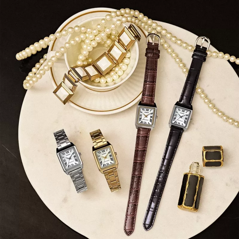 CASIO LTP-V007G-9BUDF naisten analoginen kello, kulta