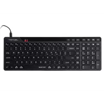 A4Tech Fstyler FBK27C AS 2,4GHz+BT hiljainen näppäimistö, musta