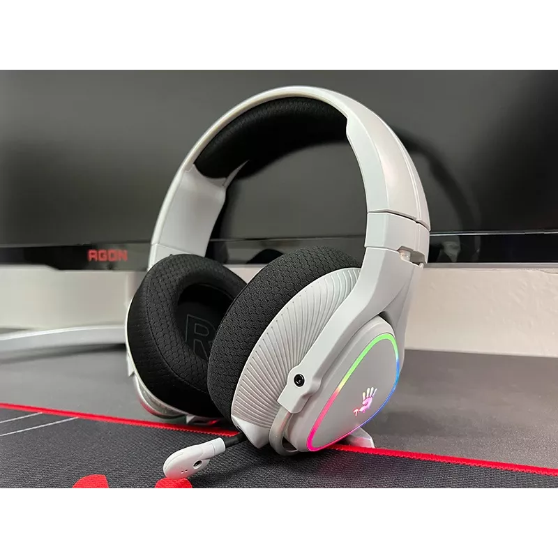 A4Tech 47752 Bloody MR710 RGB -pelikuulokkeet langattomat, harmaa