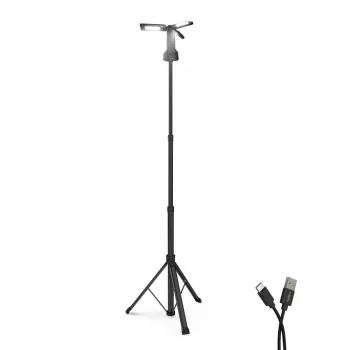 Ansmann työvalaisin Tiohead 7000R sis. Tripod ladattava (1600-0697)