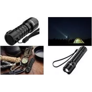Ansmann Survival TS450RF ladattava LED-taskulamppu, 450 lm, musta