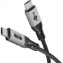 Goobay USB-C-kaapeli, USB4 versio 2.0, 1 m, musta, hopea (74775)