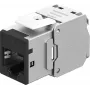 Goobay Keystone-moduulit RJ45 CAT 6A, STP, ohut, musta (77943)