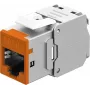 Goobay Keystone-moduuli RJ45 CAT 6A, STP, ohut, oranssi (77947)