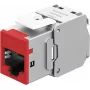 Goobay Keystone-moduulit RJ45 CAT 6A, STP, ohut, punainen (77948)