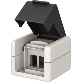 Goobay ulkoasennusrasia IP44, 2x Keystone-liitäntä, (79169)