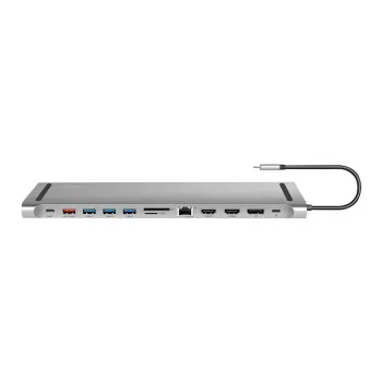 USB3.2-telakka USB-C, 12 porttia, PD