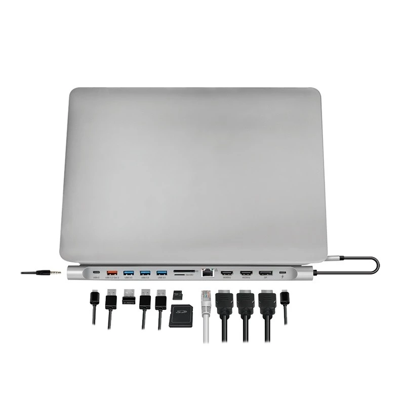 USB3.2-telakka USB-C, 12 porttia, PD
