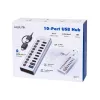 USB3.2 Gen1 -keskitin 10 porttia USB-A/C, virtakytkin
