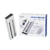 USB3.2 Gen1 -keskitin 10 porttia USB-A/C, virtakytkin