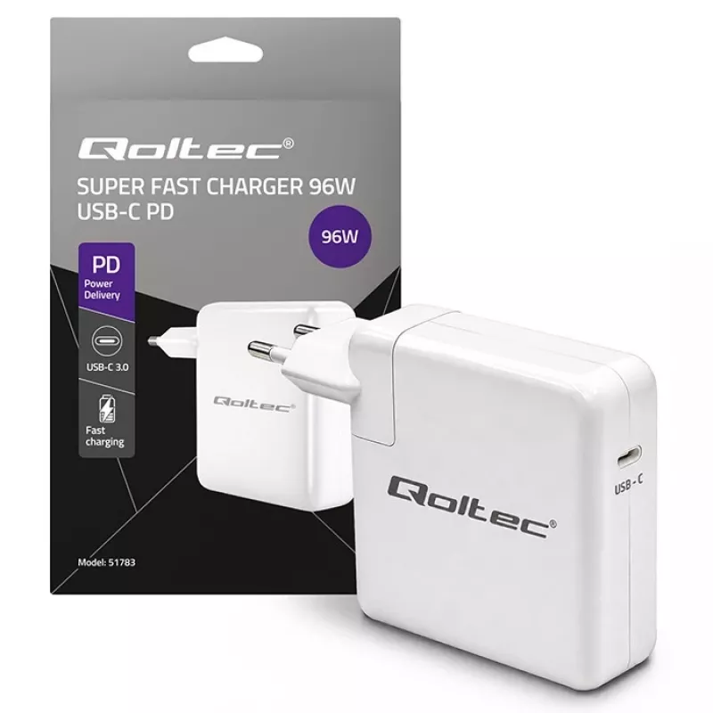 Laturi USB-C 96W 5V 20V 3A 4,8A