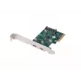 Verkkokortti PCI Express x1 -> 2x USB-C 3.2 Gen 2x1 LED Low Profile