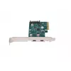 Verkkokortti PCI Express x1 -> 2x USB-C 3.2 Gen 2x1 LED Low Profile