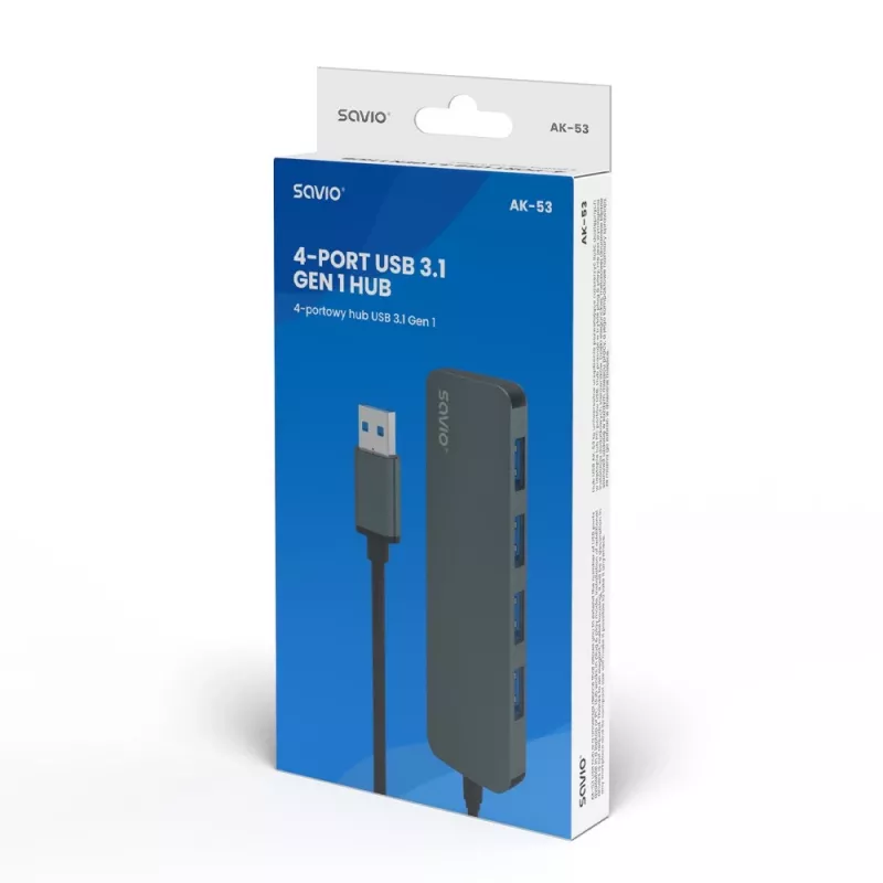 USB-keskitin AK053 USB 3.1 Gen.1 SAVIO