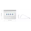 USB-keskitin CB-H5 alumiini | 4x USB 3.0 | 5 Gbit/s
