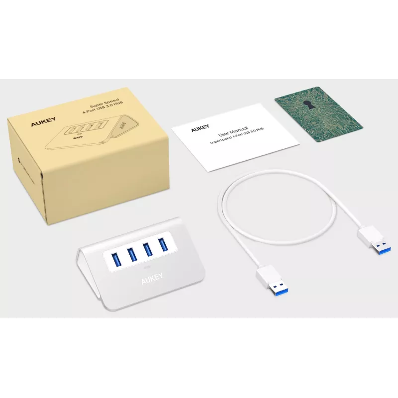 USB-keskitin CB-H5 alumiini | 4x USB 3.0 | 5 Gbit/s
