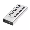 USB-keskitin USB 3.2 Gen1 7 porttia USB-A/C, virtakytkin