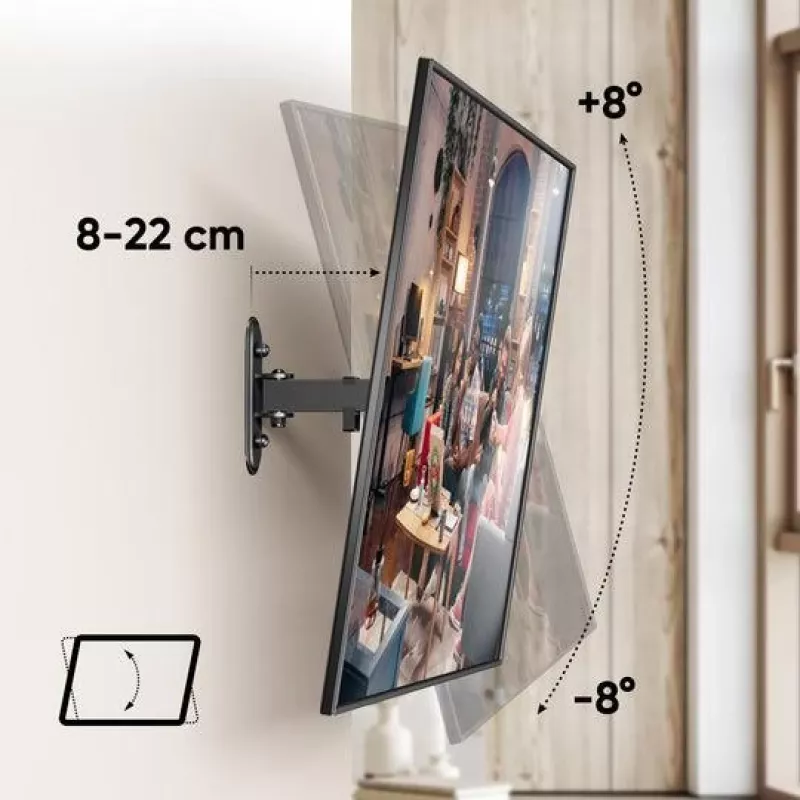 TV-tarvike seinäteline /10-35/SCHWARZ R2-B Onkron