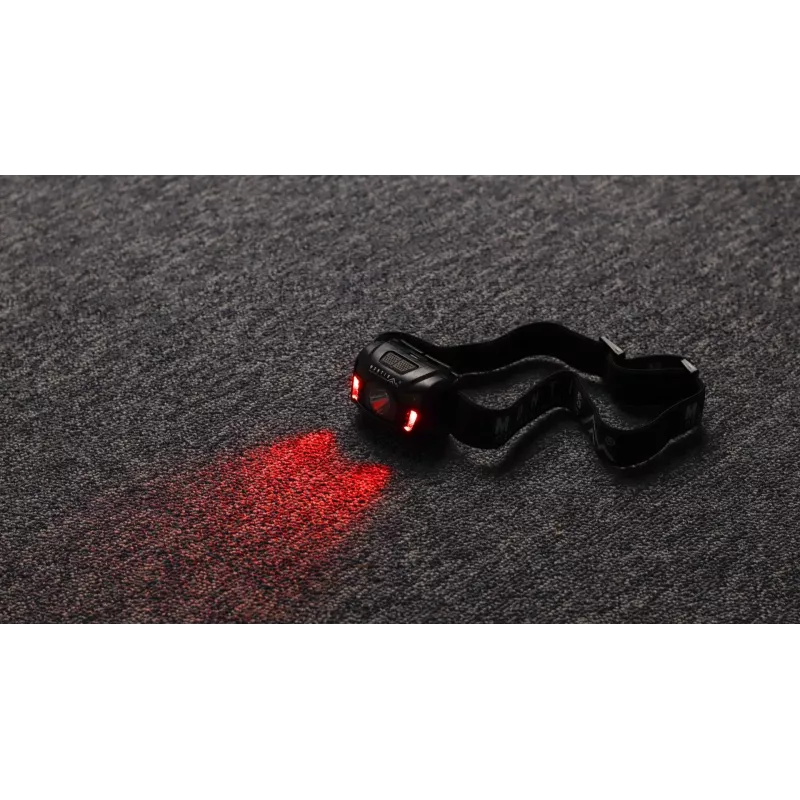 Montis ladattava otsalamppu anturilla MT001 musta otsalamppu LED