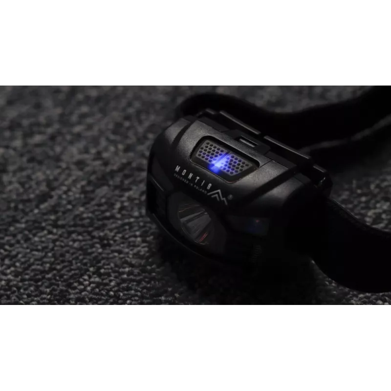 Montis ladattava otsalamppu anturilla MT001 musta otsalamppu LED
