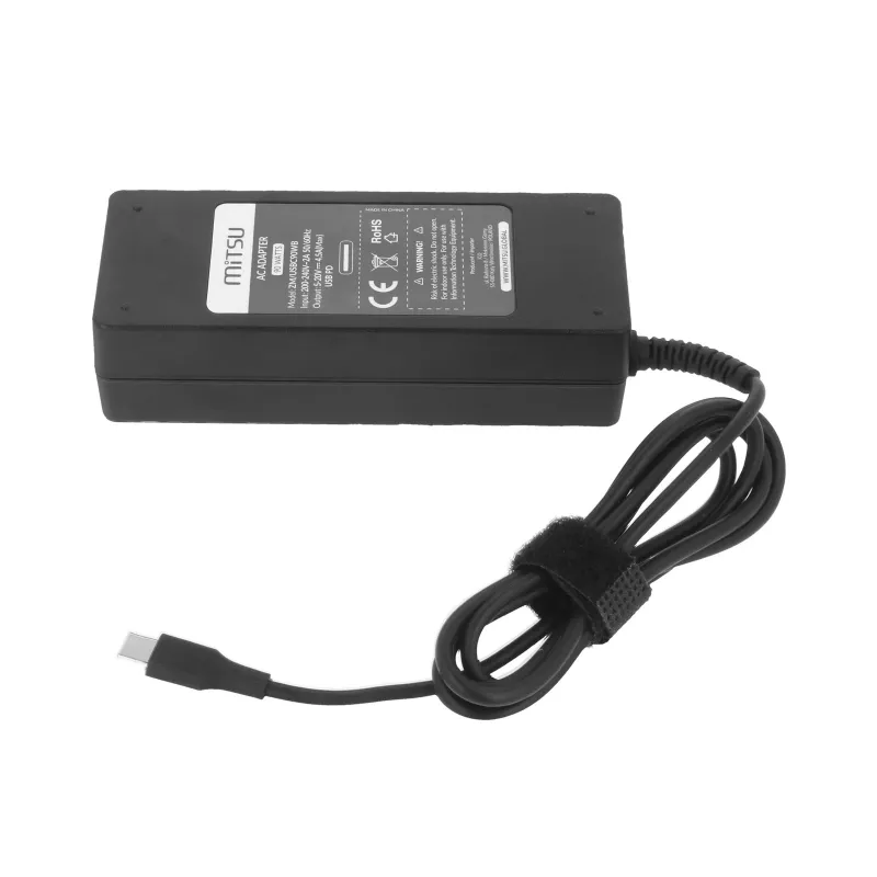 Kannettavan tietokoneen virtalähde 90W USB-C 5V-9V-12V-15V/3A, 20V/4.5A PD
