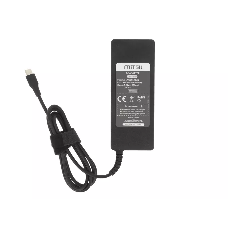 Kannettavan tietokoneen virtalähdesovitin 100W USB Type-C USB-C 5V-9V-12V-15V/3A, 20V/5A PD