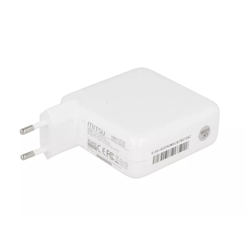 Kannettavan tietokoneen virtalähde 87W USB-C 5V-9V-12V-15V/3A, 20V/3,25A, 20,2V/4,3A PD