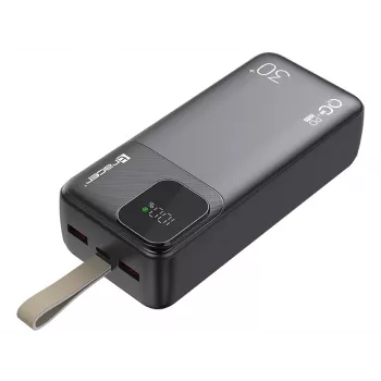 Tracer 47824 Prime-V3 30000mAh QC22.5W+PD20W varavirtalähde, musta