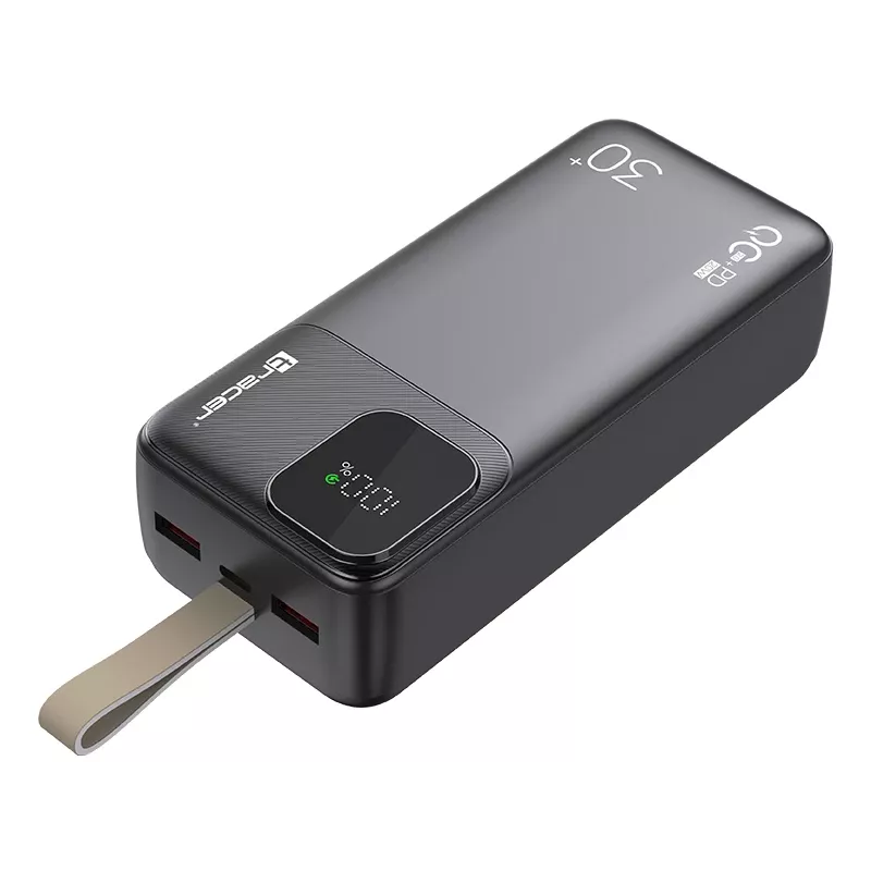 Tracer 47824 Prime-V3 30000mAh QC22.5W+PD20W varavirtalähde, musta