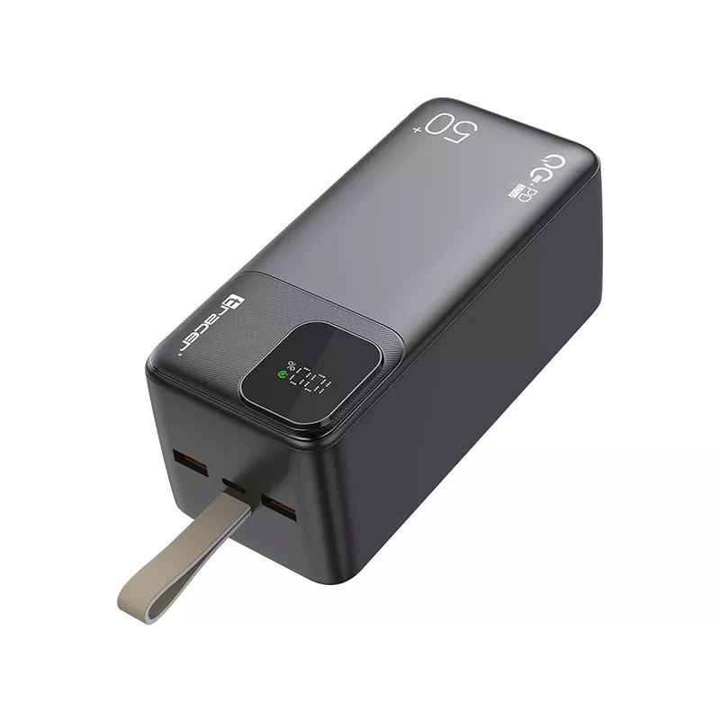 Tracer 47825 Prime-V5 50000mAh QC22.5W+PD20W varavirtalähde, musta