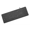 Näppäimistö Multimedia USB CYRILL/MUSTA KB-MCH-05-CYRL Gembird