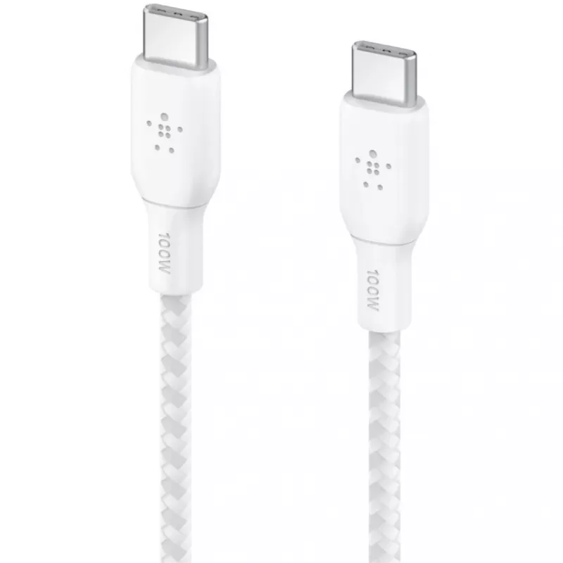Kaapeli USB-C - USB-C 100 W 3 m valkoinen