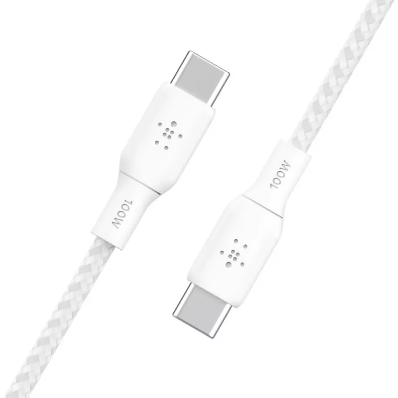 Kaapeli USB-C - USB-C 100 W 3 m valkoinen