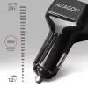 AXAGON PWC-PQ38 38W autolaturi 2x portti USB-A+C