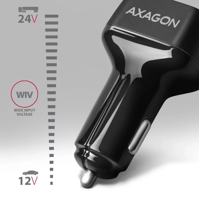 AXAGON PWC-PQ38 38W autolaturi 2x portti USB-A+C