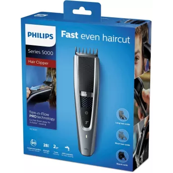 Philips HC5630/15 hiustenleikkuukone Series 5000, musta/hopea